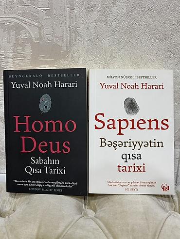 Yuval Noah Harari-nin 2 kitabı: 1. **Sapiens: Bəşəriyyətin qısa