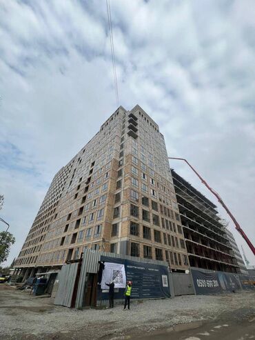 квартиры в рассрочку в бишкеке: 2 комнаты, 73 м², Элитка, 6 этаж, ПСО (под самоотделку)