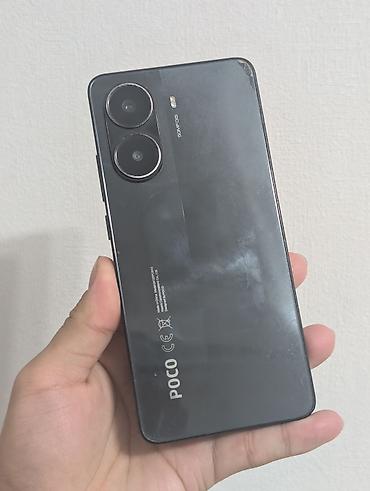 Смартфон POCO (черный) - Тонкий корпус с плоскими гранями, матовая