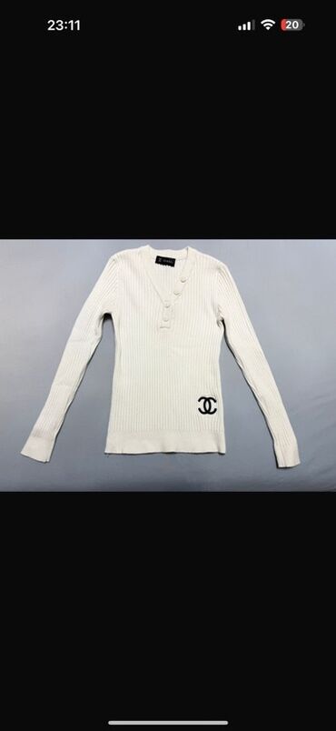 Костюмы: Кофта, Chanel, S (EU 36), цвет - Белый