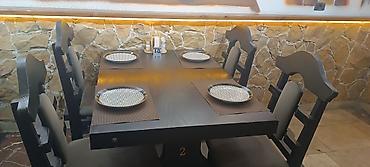 Оборудование для ресторанов, кафе: Restoran üçün işlənmiş stol stul satılır 11 ədəd stol 40 ədəd stul — 2