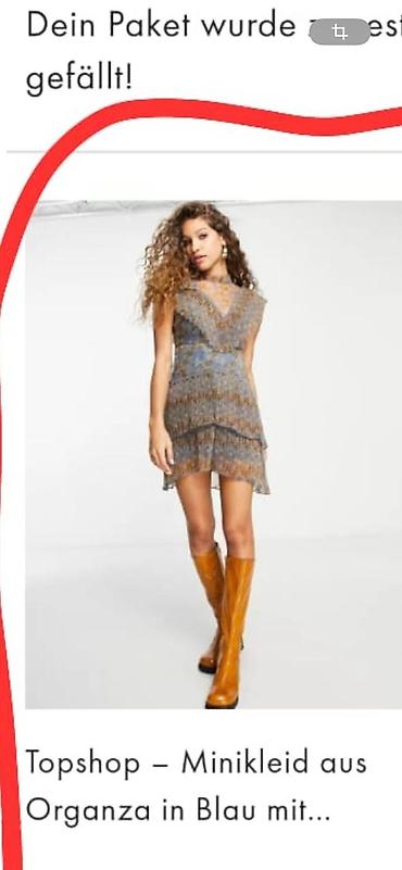 Платья: Коктейльное платье, Мини, Topshop, M — 2