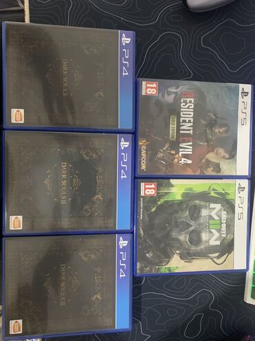 Игры для PlayStation: Игры на PS5 Resident evil 4 - 2000 CoD MW2 - 2500 Серия Dark Souls