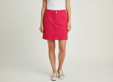 rozkloszowane spódnice w paski: Women`s skirt, size M