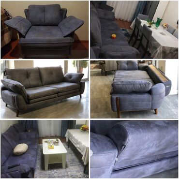 Yataq otağı dəstləri: İşlənmiş, Divan, 2 kreslo, Divan, Bazasız