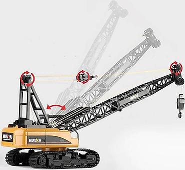автомобильный набор: Huina 1572 RC Crane. Oyuncaq pultla idare edile bilen kran. Bütün — 3