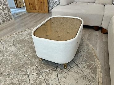 jurnalin masa: Şık salon üçün dekorativ kofe/çay masası - Dizayn: Oval-kvadrat — 5