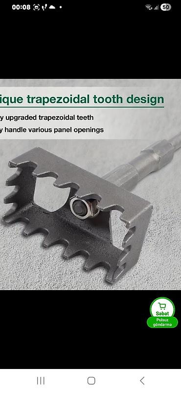 taxta yonan aparat: Panel kəsimi üçün trapezoid dişli frez başlığı - Material: yeknəsəq — 2