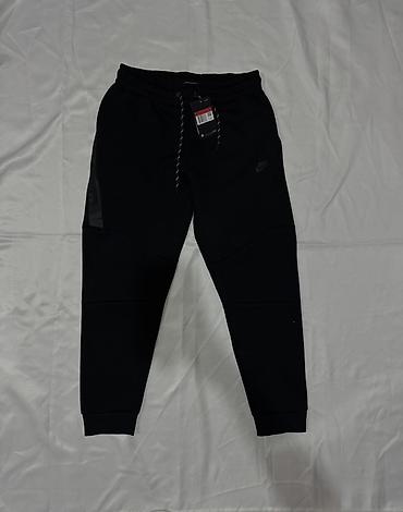 nike tech flecee: Мужские брюки, L, Nike, Новый, цвет - Черный, Самовывоз — 1
