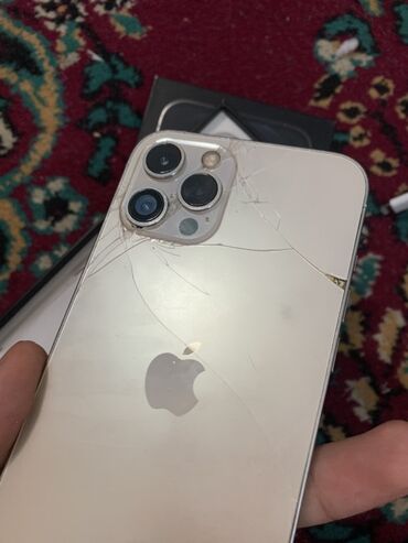 Apple iPhone: IPhone 13 Pro, Gümüşü, Qırıq