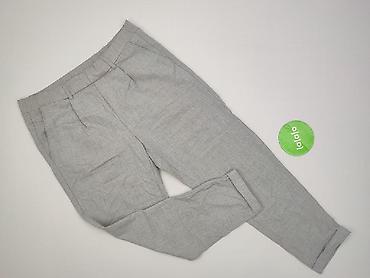 grey jeans: Bershka, Spodnie materiałowe damskie, rozmiar M — 2