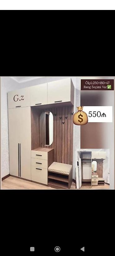 dəhliz dolabı işlənmiş: Dehliz mebeli sifarişlə hazırlanır — 1