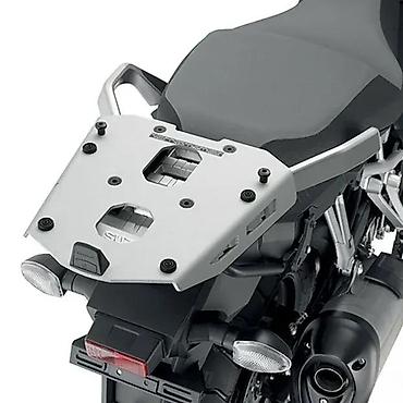 Motocikli i skuteri: Givi aluminijumska zadnja ploča (rack) za montažu kofera – komplet - — 1