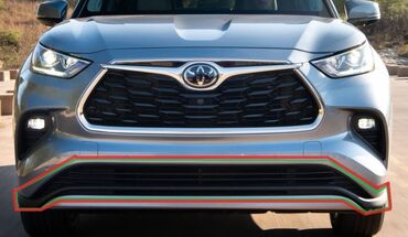 бампер хайландер: Накладка на бампер Передний Toyota, Новый, Аналог
