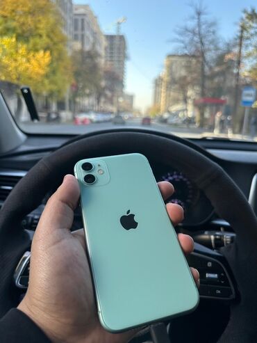 айфон 11 мини бу: IPhone 11, Колдонулган, 128 ГБ, Жашыл, Каптама, 73 %