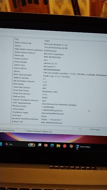 aspire: İşlənmiş Acer Extensa, 15.6 ", Intel Core i3, 256 GB, Rayonlara çatdırılma, Ünvandan götürmə — 8