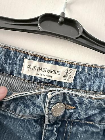 jeans: Midi Ətək, Stradivarius, Cins — 2