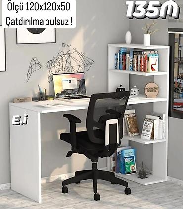 ikinci el ofis malzemeleri: Yazı masası endirimli qiymət 135 azn rəng seçimi var çatdırılma var — 1