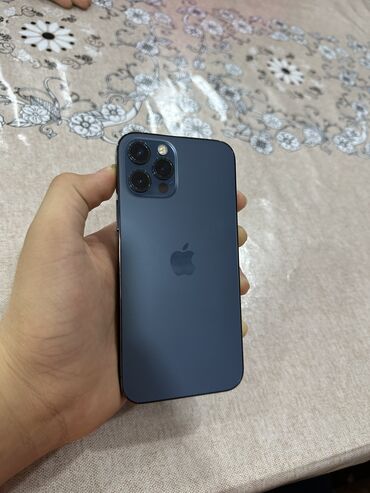 iphone 12 pro qiymeti: IPhone 12 Pro, 256 GB, Pacific Blue, Face ID