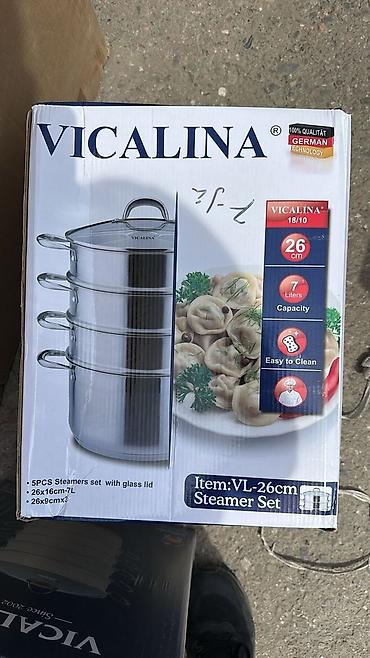 9 c: Пароварка VICALINA VL-26cm (набор) - Диаметр: 26 см - Объем: 7 л - — 1