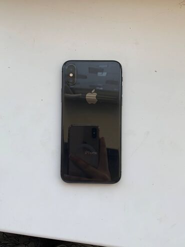 кейс для пк: IPhone X, Б/у, 64 ГБ, Черный, Чехол, 100 %