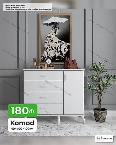 Komodlar: Komod – 40×100×100 sm - Rəng seçimi: mümkündür - Material: laminat 18 — 1
