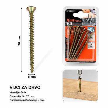 KMT Ekseri za lesonit pocinkovani u boji 9368309 - Tip proizvoda