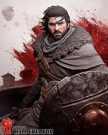 3d модель: ⚔️ ФИГУРКА ПОД ПОКРАСКУ (Crimson Desert) Клифф 20 см 📐 Технические — 2