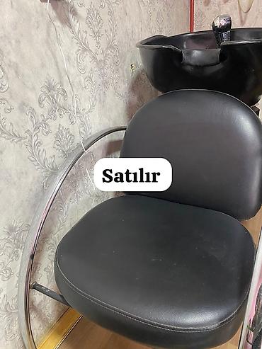 Gözəllik salonu üçün saç yuma bölməsi – kreslo və lavabodan ibarət