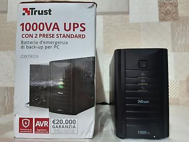 бесперебойного питания: Trust Oxxtron 1000VA • Полная мощность: 1000 ВА • Активная мощность — 1