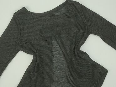 czarne bluzki krótki rękaw obcisła: Women's blouse, size S (EU 36)