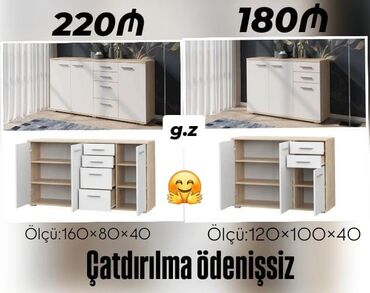 Divan və kreslo dəstləri: Komod yeni