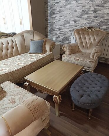 divan masası: Новый, Классический диван, Журнальный стол, 2 кресла, Диван, Без подьемного механизма, Нераскладной