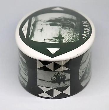 Kutije za odlaganje: Vintage Toleware limena kutija JADRAN 1960. Vintage Toleware limena — 12