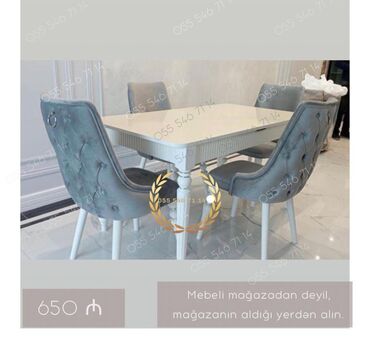 Uşaq masaları: Qonaq otağı üçün, Yeni, 4 stul