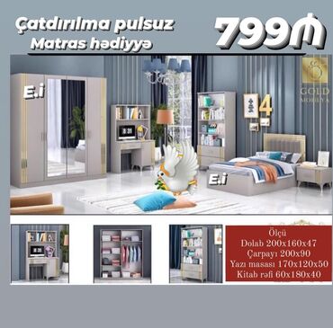 İkimərtəbəli uşaq çarpayıları: Yataq desti yeni