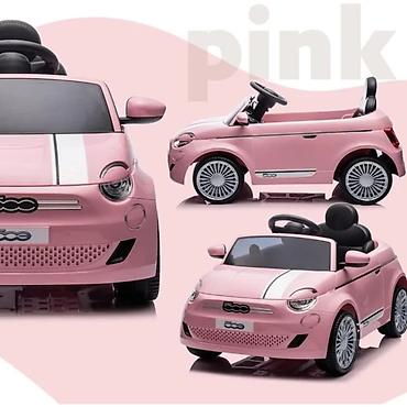 deciji tableti: Fiat 500 licenciran – auto na akumulator, pink (šifra: 237p-90) — 3