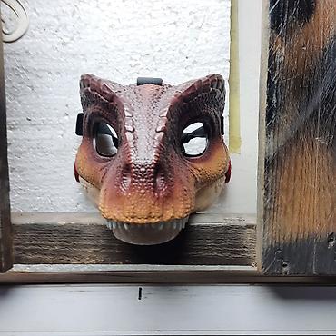 stranger things mike: Dinozavr üzü maskası - Realistik dizayn: toxumalı səth, detallı — 1