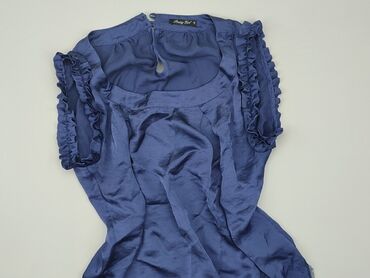 beżowa bluzki z krótkim rękawem: Blouse, XL (EU 42), condition - Good