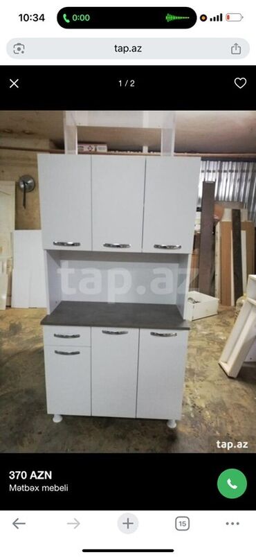 Ofis dəst mebeli: Ofis mebelləri dəsti - 1 qapılı hündür dolab: açılan qapı, metal — 3