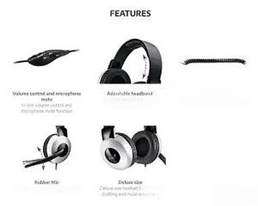 Zvučnici, slušalice i mikrofoni: Slušalice sa mikrofonom HS-05A (žičane, over-ear) - Velike — 16