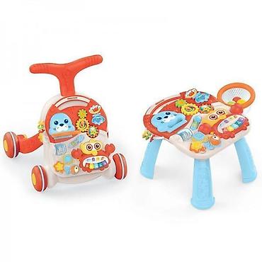 svetleca suknja za devojcice: KIKKA BOO Wobble Fun 2u1 – muzička guralica/hodalica i sto za igru — 2