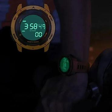 Ručni satovi: NORTH EDGE MARS - 44mm - Crna OPIS: Funkcije: Kalendar Alarm — 2