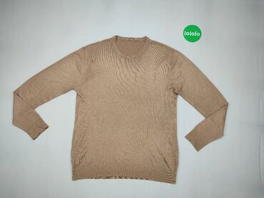 Bluzki: Pulover, XL (EU 42), wzór - Jednolity kolor, kolor - Beżowy
