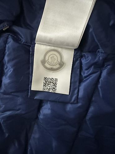 Утепленные жилеты: ОРИГИНАЛ Жилетка Moncler, синяя, стёганая - Классический пуховый — 8