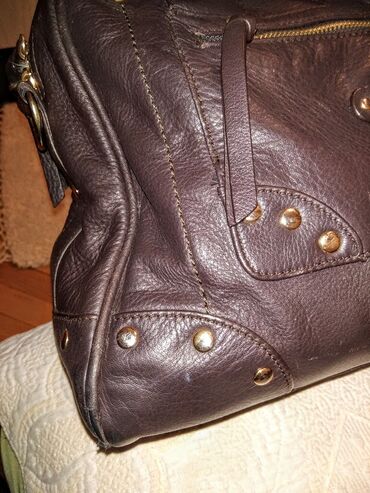 Torbe: Marella - kožna braon torba Divna torba od meke i debele prirodne — 11