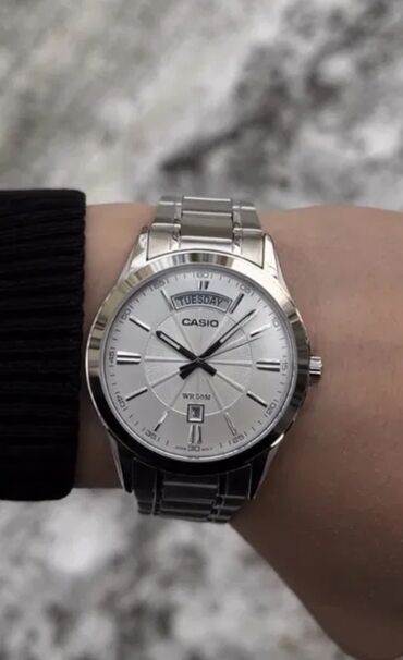 casio часы: Классикалык сааттар саат, Casio, Титан, Жапония, Суу өткөрбөөчү, Секунда өлчөгүч, Таймер, Унисекс, Жаңы