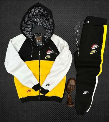 Trenerke: Komplet, M, Nike, bоја - Crna, Pamuk — 1