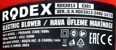 Электроинструменты: Электрическая воздуходувка Rodex RDX3013 в красном корпусе с черным — 3