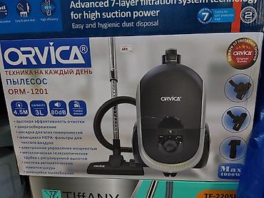 чистка ористон: Пылесос ORVICA ORM-1201 - Мощность всасывания: до Max 4000 W - Радиус — 1